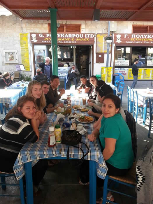 Modern Greek Students with Study Abroad in Cyprus 2013