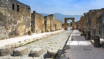 The ruins of Pompeii