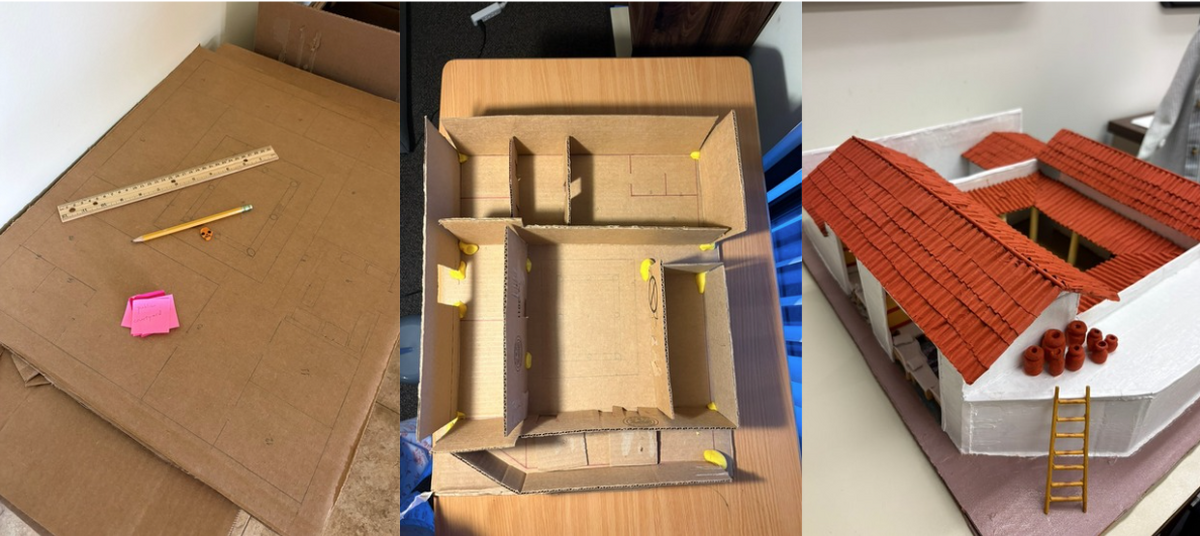 Building the replica house