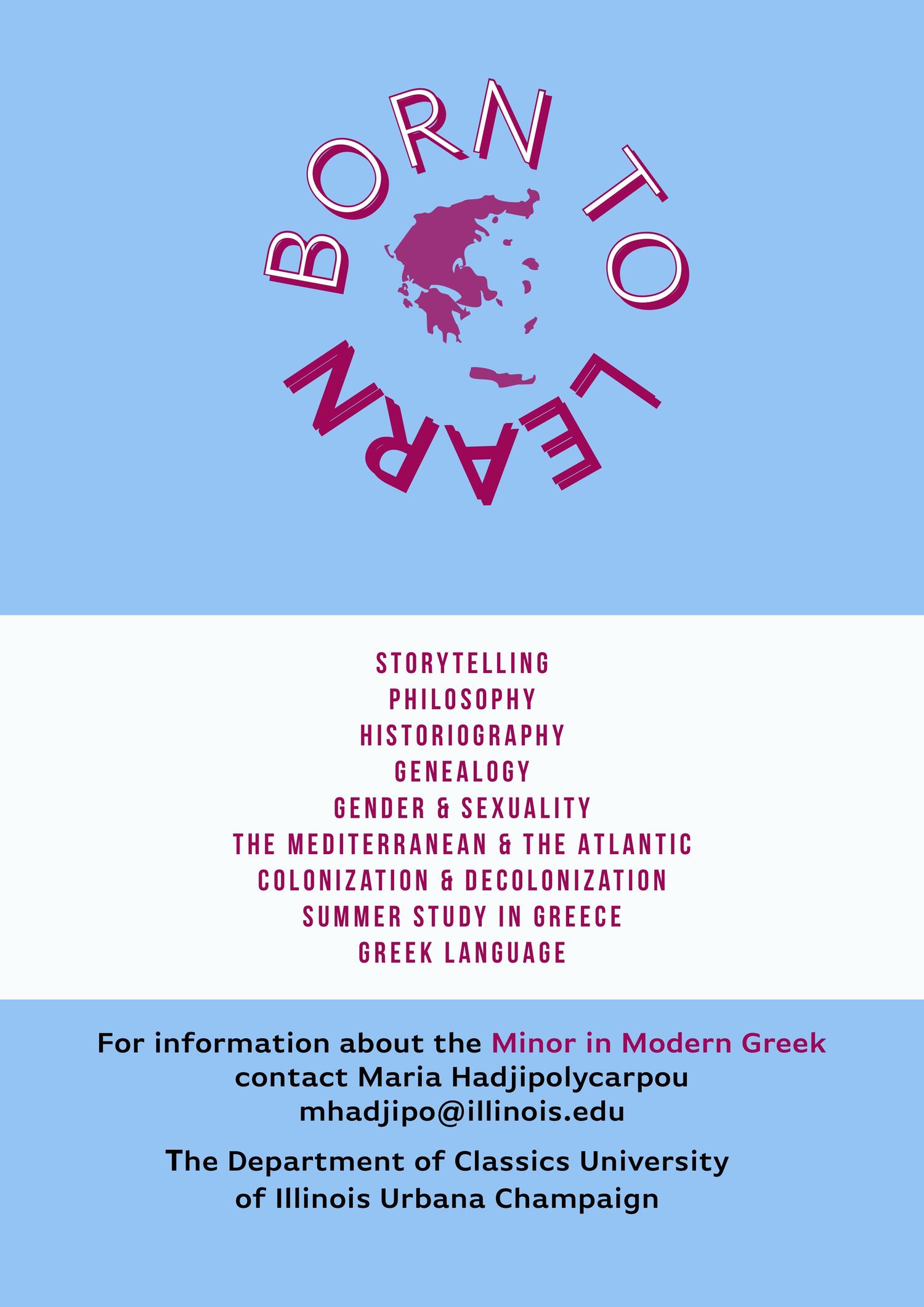 Minor in Modern Greek